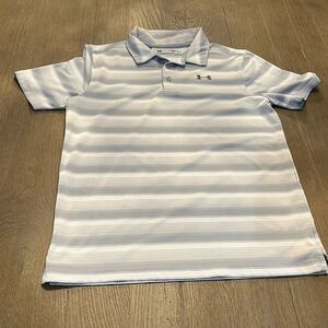 Striped boys under armor polo golf T-shirt